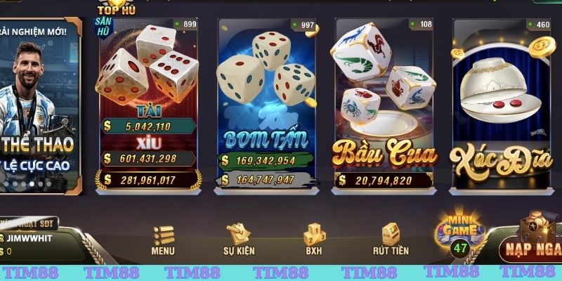 Thông tin về cổng game TIM88